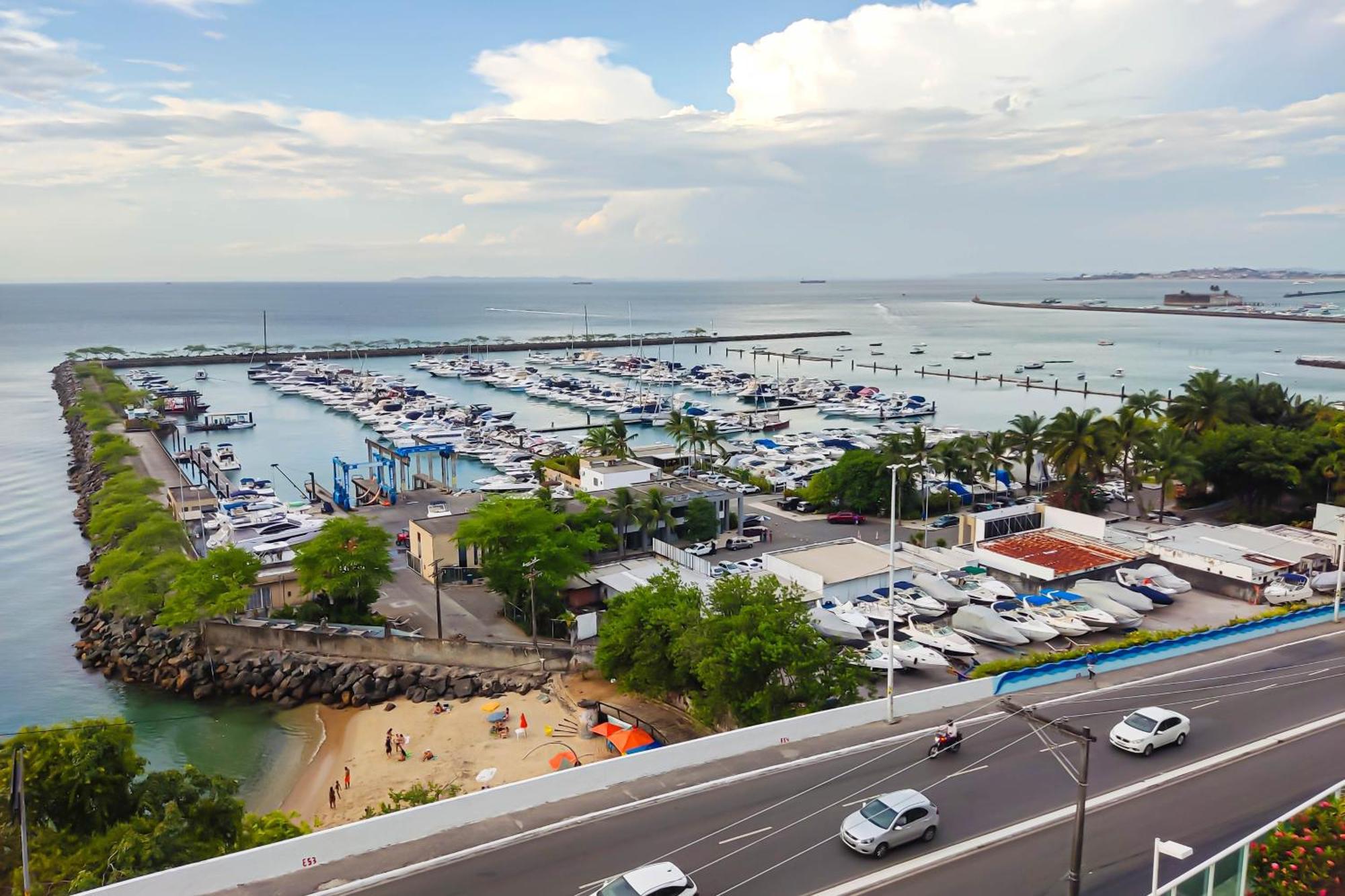Cloc Marina Vista Mar P/ A Baia De Todos Os Santos Apartment ซัลวาดอร์ ภายนอก รูปภาพ